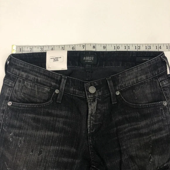 NWT AGOLDE Chloe Low Rise Slim Jeans - Picture 3 of 7